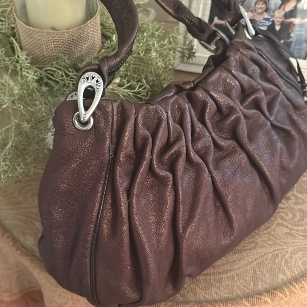 Brighton bronze Brown Leather hobo purse